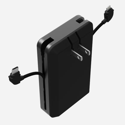 Powerstation Plus Ultra 10K Power Bank with Integrated Cables and AC Plug